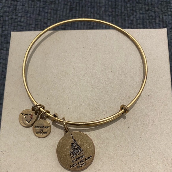 Disney Alex & Ani Bracelet - Cinderella Castle - Walt & Mickey Partners - Gold - Picture 4 of 4